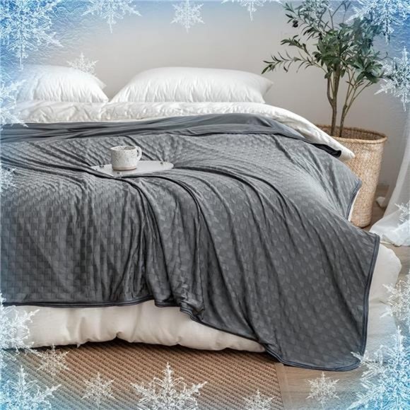 Cooling Blanket,Queen Size(90x90in) Summer Blanket with Double Sided Cold Effect